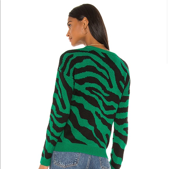 BBDakota You're An Animal Sweater in Pepper Green - Picture 3 of 11